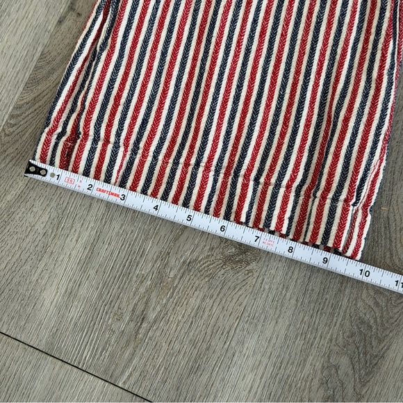 Indigo Rein Linen Pants Womens Large Multicolor Striped Wide Leg Rayon - Picture 9 of 11